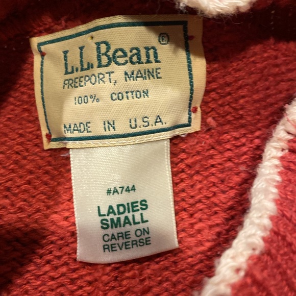 L.L. Bean women’s 100% cotton sweater - Picture 2 of 5